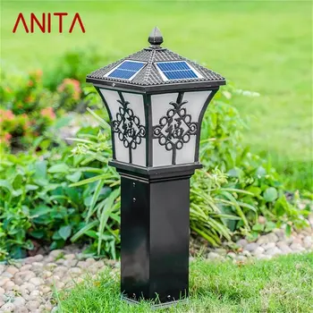 ANITA Vonkajšie Slnečné Trávnik Svetlá Retro Záhrada Lampa LED Vodeodolné IP65 Domov Dekoratívne pre Villa Duplex