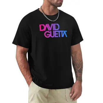 David Guetta fade logo T-Shirt Blúzka Anime t-shirt úžasný t shirt potu košele, muži