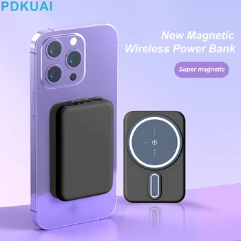 10000mAh Magnetické Power Bank Mini Bezdrôtová Nabíjačka 15W Pre iPhone 14 13 12 Pro Max 8 Prenosné USB Rýchle Nabíjanie Externej Batérie