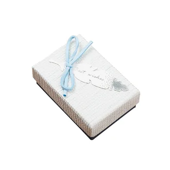 10Pcs Nové Šperky Package Kreatívne Plavidlá Box s Lukom Značku Vysokej Kvality PaperBox Náhrdelníky Náušnice Darček na Svadbu Zapojenie