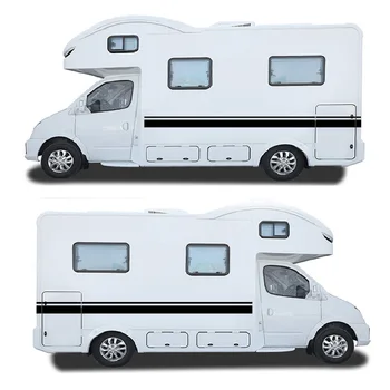 10m Auto Samolepky Pruhy Grafika Pre Obytné Horsebox Caravan RV Camper Van Telo Line Dekor Vinylové Nálepky Príslušenstvo