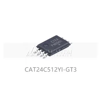 10pcs/Veľa CAT24C512YI-GT3 CAT24C512YI Označenie C12A Sériové EEPROM-I2C 512K-bitové, 64 KB x 8 2.5 V/3,3 V/5V 8-Pin TSSOP T/R Nové