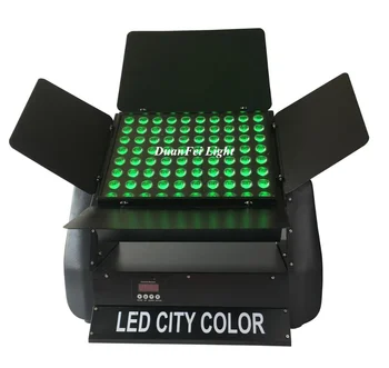 10pcs Vysoký Výkon Budova Dlhé Vzdialenosti Umývanie Efekt LED Mesto Farba Svetla 80x10W RGBW 4in1 Nepremokavé