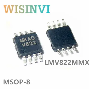 10pcs/veľa LMV822MMX LMV822MM LMV822M LMV822 Hodváb obrazovke：V822 Zapuzdrenie: MSOP-8