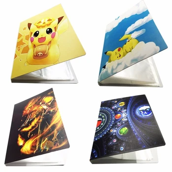 112-144Pcs Pokemon Kreslených Anime Karty Album Knihy, Hry, Karty Držiteľ Binder VMAX Hra Karty Zbierku Deti Hračky Darček