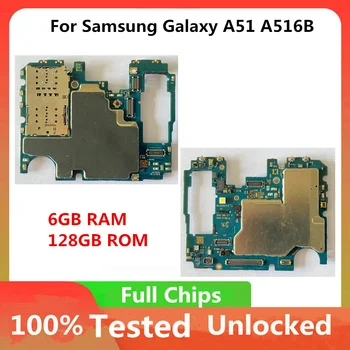 128 GB + 6 G RAM EÚ Verzia Pre Samsung Galaxy A51 A516B doska Vysoko Qaulity Doske S Android Systém Doska