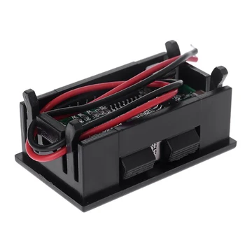 12V Digitálny Voltmeter Napätie Batérie Panel Meter pre Auto, Motocykel USB 5V 2A Výstup
