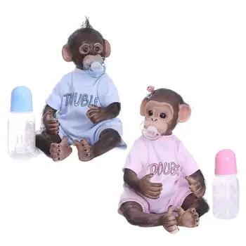 15.8 palcový 40 cm pre Bábiky Baby Krásne Opice pre Bábiku Mäkké Silikónové Bavlna Telo Pohodlné Mohair Realistické Dropship