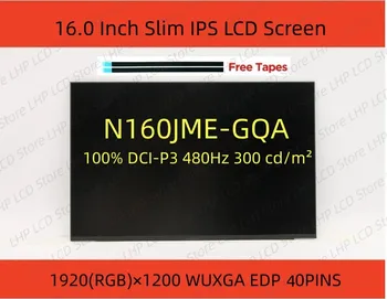 16.0 Palcový Notebook LCD Displej 2 560 X 1 600 165hz Matice N160GME-GLB N160GME-GQ1 N160JME-GQA