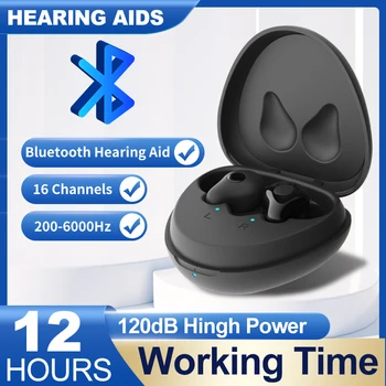 16-Kanálov, Bluetooth Sluchadlo Nabíjateľná Telefónne Spojenie Zníženie Hluku Akustický Zosilňovač Načúvacie Prístroje Slúchadlá Pre Hluchota