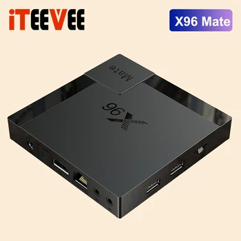 1PC X96 Mate Android 10.0 Smart TV BOX 32GB/64GB 4K 1080p na Youtube Media Player Set Box PK X96Q T95 H96 MAX 2.4 G-5G WIFITV BOX