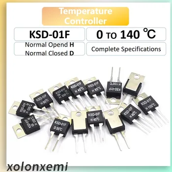 1Pcs KSD-01F Termostat Teploty Tepelného Spínača Normálne otvoriť H Normálne zatvorené D 0℃ na 150℃ 0℃ 15℃ 50℃ 70℃ 95℃ 120℃