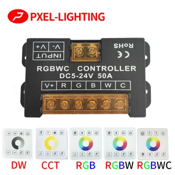 2.4 G RF Jednej farby/SCS/RGB/RGBW/RGBWC(RGB+SCS) LED Pásy Regulátor DC 5V 12V 24V Svetlo pásky 86 sty Dotykový Panel Spínač, Stmievač