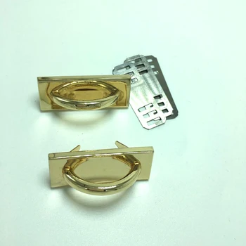 2 KS zlatý kov oblúkový most konektor záves pre tašky, opasky popruh