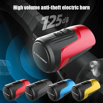 2 v 1 Riadidlá Bike Elektrické Horn Proti Krádeži Alarm USB Nabíjanie Vysokých Decibeloch Požičovňa Bezpečnostné Upozornenie Bell Cyklistické Doplnky