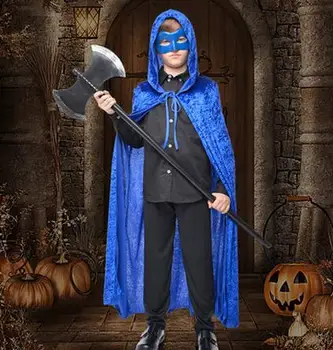 2016 Gotický Kapucňou Odolnosť Plášťa Wicca Čarodejnice Cape Ženy Muži Halloween Kostýmy Witche Upírov Maškarný Strany Rodiča dieťaťa oblečenie