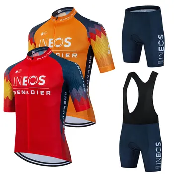 2023 INEOS Tím Lete Požičovňa Jersey Vyhovovali Mužov Cyklistické Oblečenie Auta Maillot Ciclismo Cestnej Bike Set Náprsníkové Nohavice Mtb Ropa De Hombre