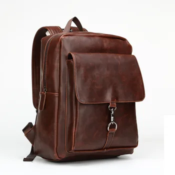 2023 Nové pánske batoh Umelej kože Laptop taška Veľká kapacita cestovná taška Školské Tašky multifunkčné kabelky mužov taška