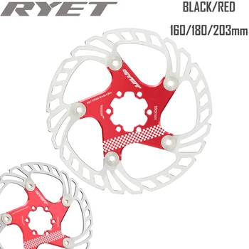 2023 RYET Požičovňa Brzdy 160mm/180 mm/203mm Kotúčové Brzdy MTB DH Disk Rotory Hydreaulic Brzdové Doštičky Float Brzdové doštičky pre kotúčovú brzdu rotora
