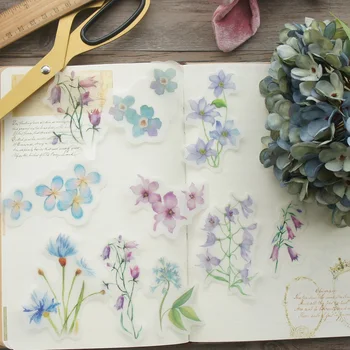 20pcs VEĽKÁ Veľkosť Riverside Kvety Dizajn Papier, Nálepky, Ako Kreatívne Plavidlá Papier Pozadí Scrapbooking DIY Použitie
