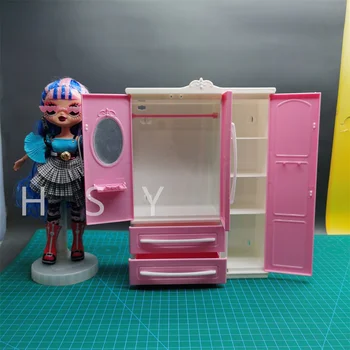 21 cm-25 cm bábiku skriňa skriňa simulácia hračky ružový zásuvky hnuteľného hrať dom nábytku, skrinka na odkladanie vecí