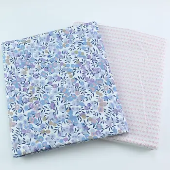 235cm*50 cm modrý kvet bavlnená posteľná bielizeň textílie perinu posteľ list opony deka šitie textílie patchwork textílie tecidos tkaniva