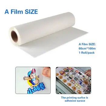 24in Široký UV Tlač DST Film Roll ,Transparentné AB Prenos Film 61cm