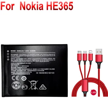 2500mAh Pre Nokia HE365 Batéria +USB kábel