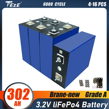 3.2 V 302AH Lifepo4 Batérie, Stupeň 4-16PCS DIY Nabíjateľná Lifepo4 Bunky Pack Pre Golf Cart RV EÚ NÁS bez Dane