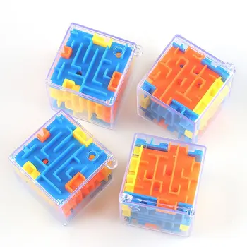 3 PcsHot trojrozmerný Labyrint Cube Puzzle Bludisko Hračka Univerzálne 3D Kocky Valcovanie Loptu Hra Bludisko, Hračky pre Deti, Vzdelávacie