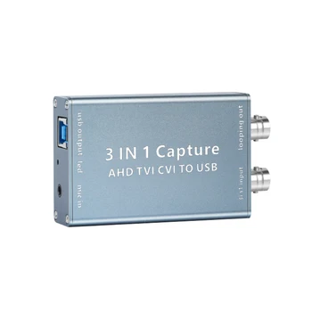 3 v 1 AHD na USB 3.0 digitalizačné Karty 1080P 60fps zachytiť HD kartu, Video Záznam Box pre Live Streaming TVI CVI grafická Karta