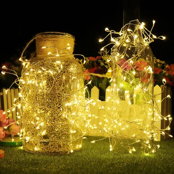 3M 5M LED Medený Drôt String Svetlá Žabky Víla Garland Lampa na Nový Rok Vianočný Stromček, Svadbu, Dovolenku, Party Dekorácie