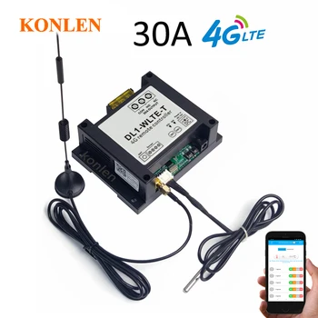 4G LTE APLIKÁCIE GSM Snímač Teploty Regulátor Smart Teplomer, Termostat S Relé Spínač SMS Diaľkové Ovládanie Automatizácie DL1