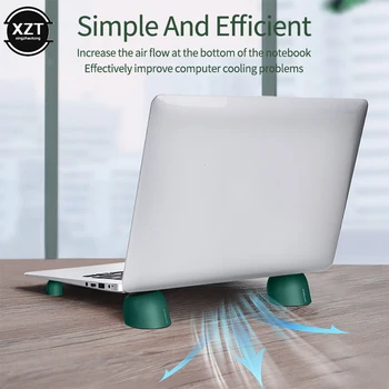 4PcsLaptop Stojan Magnetické Prenosné Chladiace Podložky Pre MacBook Notebook Cool Loptu Odvod Tepla Skidproof Pad Chladič, Stojan