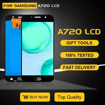 5.7 Palcový A720 Displej Pre Samsung Galaxy A7 2017 Dotykový LCD Panel Obrazovky Digitalizátorom. A720F Montáž Pomocou Nástrojov Doprava Zadarmo