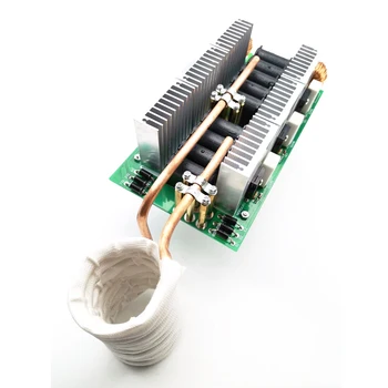 50A 3000W Tapless 6-tube ZVS vysokofrekvenčné Indukčné Kúrenie Stroj Ochladzovací Modul DIY Kit