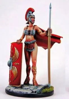 54 mm Roman žena bojovník historickú postavu GK obrázok nezmontované nevyfarbené