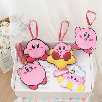 5Style Anime Kirby Údaje Batožiny Tag Kawaii Bábika Taška na Príslušenstvo Ružová Bábika vizitku Ochrana Karty Prívesok Obrázok Tag