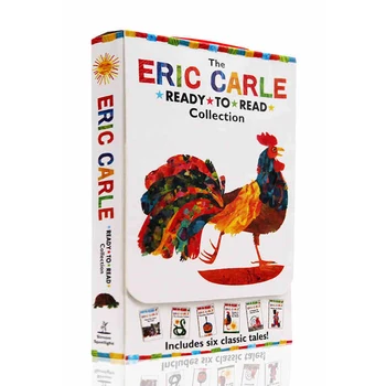6 kníh/set Eric Carle Ready-to-Čítať Zbierku Walter Pekár deti angličtinu príbeh knihy Skoro Educaction čítania Knihy