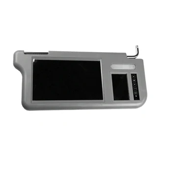 7 Palcový Auto Sunvisor Interiéru Zadné Zrkadlo Lcd Monitor DVD/VCD/AV/TV Hráč Zadný Fotoaparát(Vpravo) Clonu