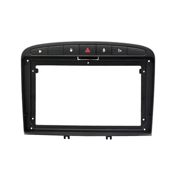 9 Palcový 2Din Auto Fascia pre 408 08-16 Stereo Fascias Panel Dash Prípojný Inštalačný disk DVD Rám Kit In-Dash