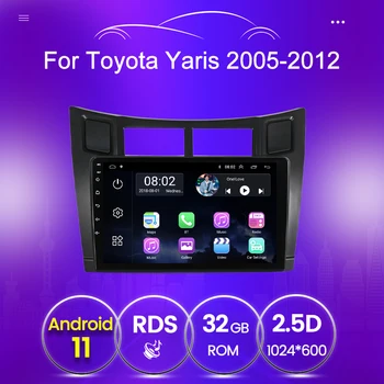 9 Palcový autorádio DVD Prehrávač Multimediálnych súborov Na Toyotu Yaris 2005 2006 2007 - 2012 Navigácia GPS Video Stereo BT 2din Autoradio SWC