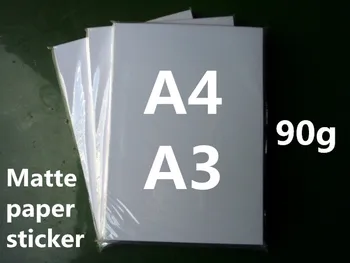 90 g A4/A3 veľkosť photo inkjet paper nálepky s matným povrchom na oboch Farbenie a tlač Pigment