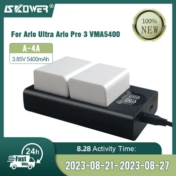 A-4A Fotoaparátu, Nabíjateľná Batéria 3.85 V 5400mAh Pre Arlo Ultra / Ultra 2 / 4K Ultra Netgear Arlo Pro 3 Arlo Ultra VMA5400 Fotoaparát