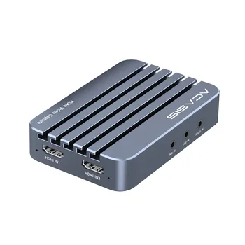 ACASIS 2-Kanálový HD Video Capture Karty 4K/60Hz Vstupný/Loopout 1080P USB Video Capture Podpora Live Streaming/Hry/Fotoaparát