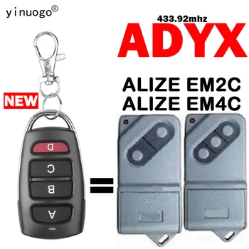 ADYX ALIZÉ EM2C EM4C Garážové brány Otvárač Diaľkové Ovládanie 433.92 MHz Pevný Kód Klon Brány Otvárač Keychain Pre ADYX Diaľkové Ovládanie