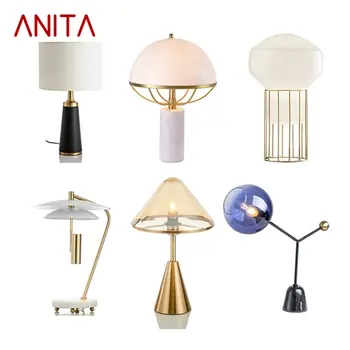 ANITA Moderné Keramické Stolové Lampy, Nočné Rôzne Dizajn E27 Stôl Svetlá Domov LED Dekorácie Foyer Obývacia Izba Hotel