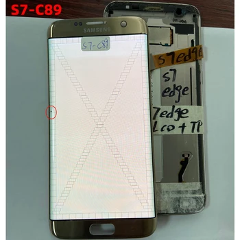 Amoled Pre SAMSUNG Galaxy S7 Okraji G935 G935F G935FD SM-G935FD Displej Dotykový Displej Digitalizátorom. Montáž Náhrada Skutočných Fotografií