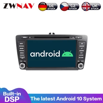 Android 10 4G+64GB Auta GPS Navigácie Rádio Pre Volkswagen Skoda Octavia 2008-2015 GPS Navigácie Rádio headunit Multimediálne DSP