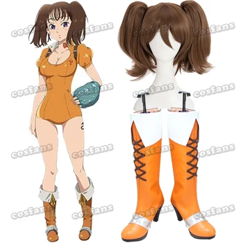 Anime Sedem Smrteľných Hriechov Had je Hriech Závisti Diane Cosplay Topánky Topánky Lady Denne Orange Fashion Jar Topánky Cosplay Parochňu